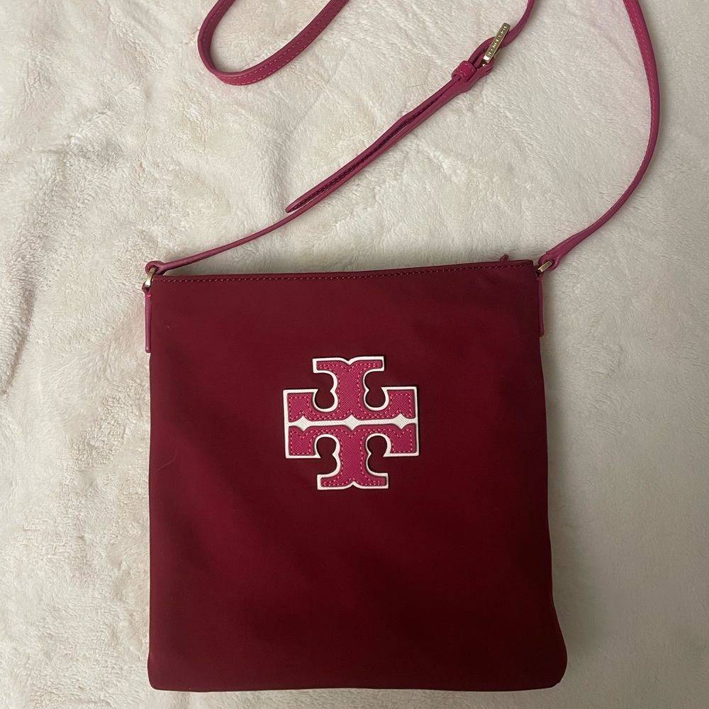 Tory Burch Berry Pink Cross Body Bag